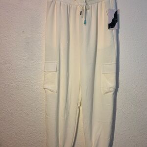 Love Poem Cream Jogger Pants. Ivory-large